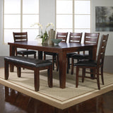 Bardstown Cherry Brown Extendable Dining Table by Crown Mark at Eve Furniture