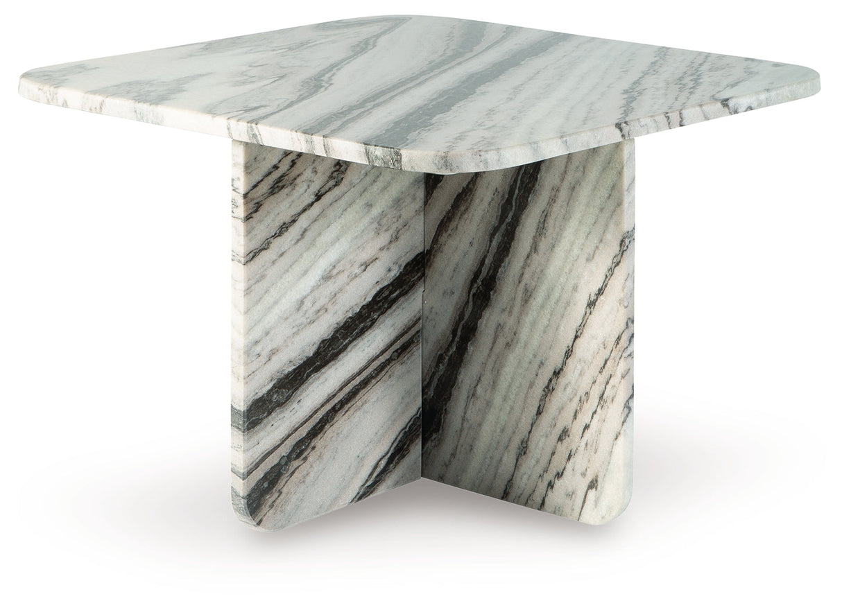 Baretton Black/White/Taupe Accent Coffee Table by Ashley at Eve Furniture
