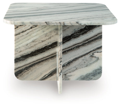 Baretton Black/White/Taupe Accent Coffee Table by Ashley at Eve Furniture