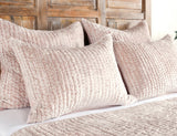 Bari Bliss Pink Velvet Quilt Collection by Classic Home at Eve Furniture