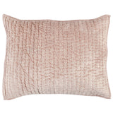 Bari Bliss Pink Velvet Quilt Collection by Classic Home at Eve Furniture