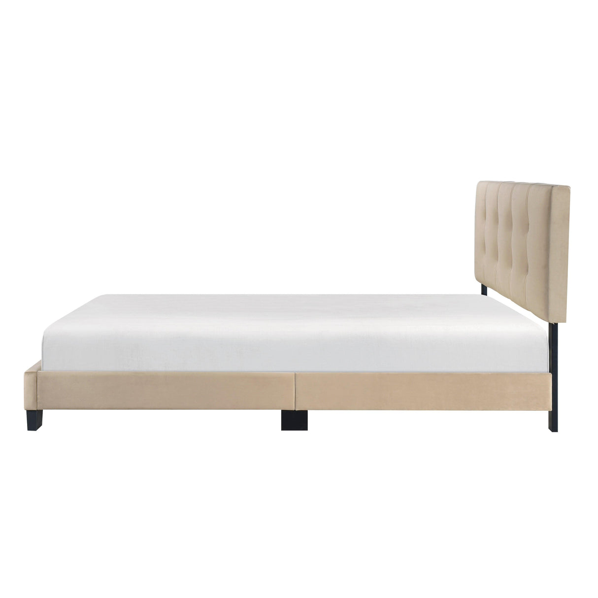 Bari Brown Queen Platform Bed by Homelegance at Eve Furniture