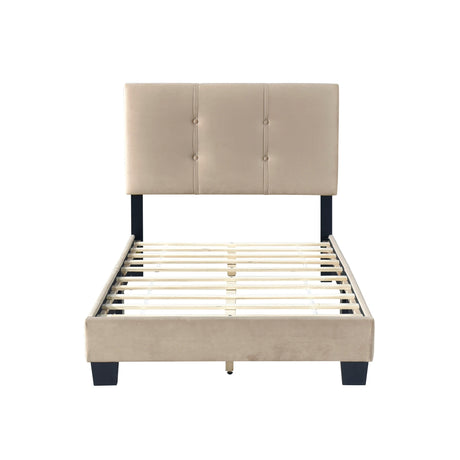 Bari Brown Twin Platform Bed by Homelegance at Eve Furniture