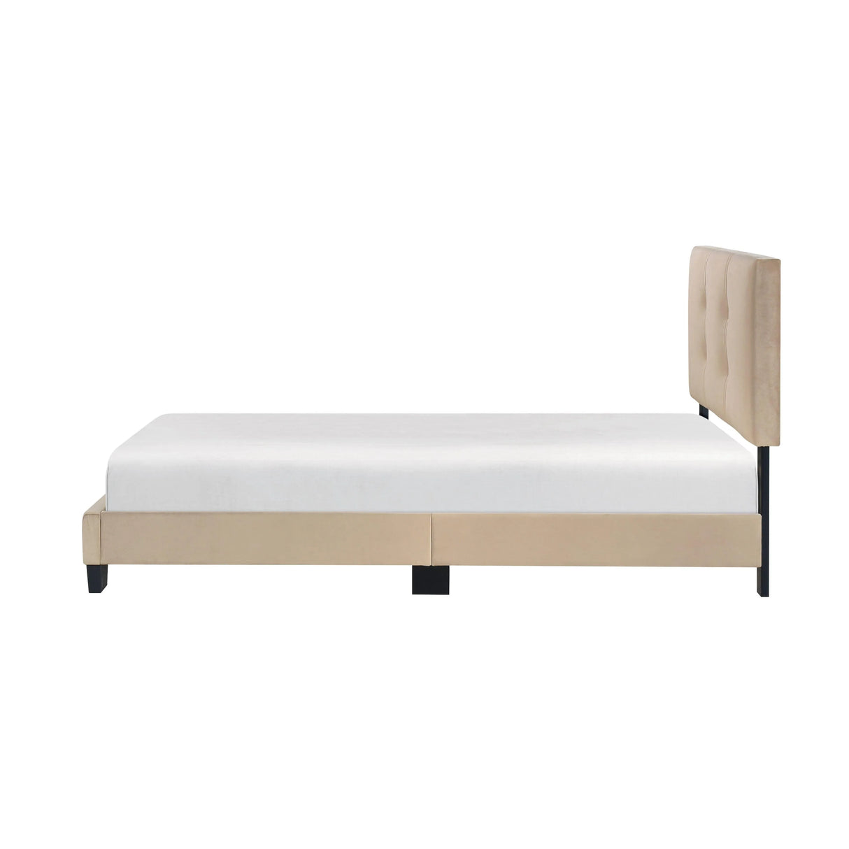 Bari Brown Twin Platform Bed by Homelegance at Eve Furniture