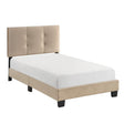 Bari Brown Twin Platform Bed by Homelegance at Eve Furniture