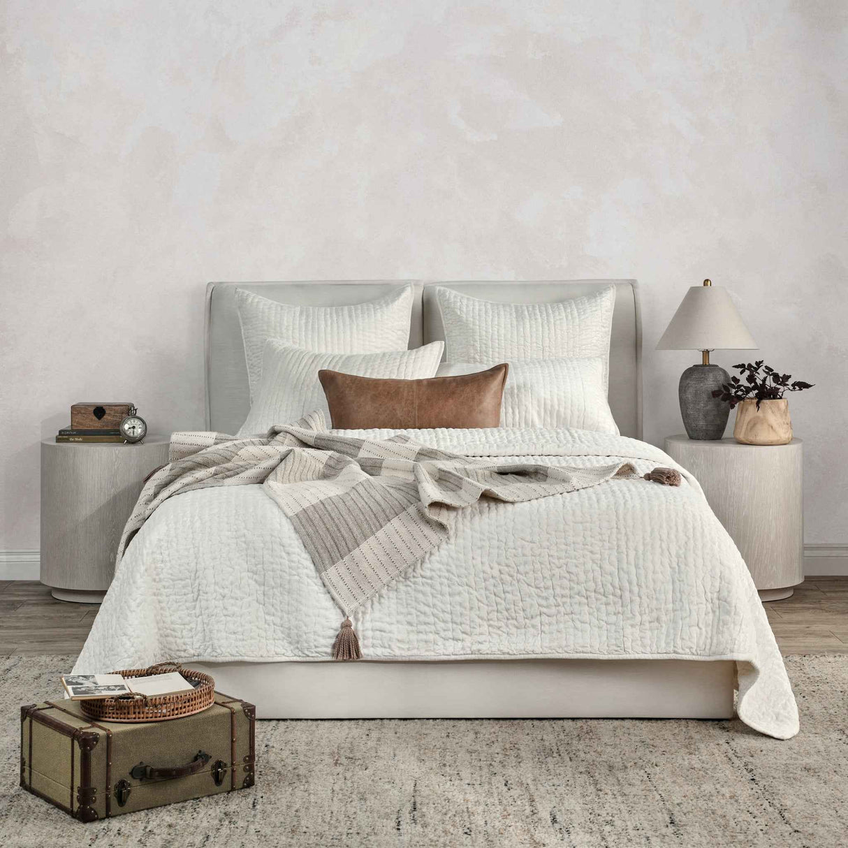 Bari Cloud Velvet Quilt Collection by Classic Home at Eve Furniture