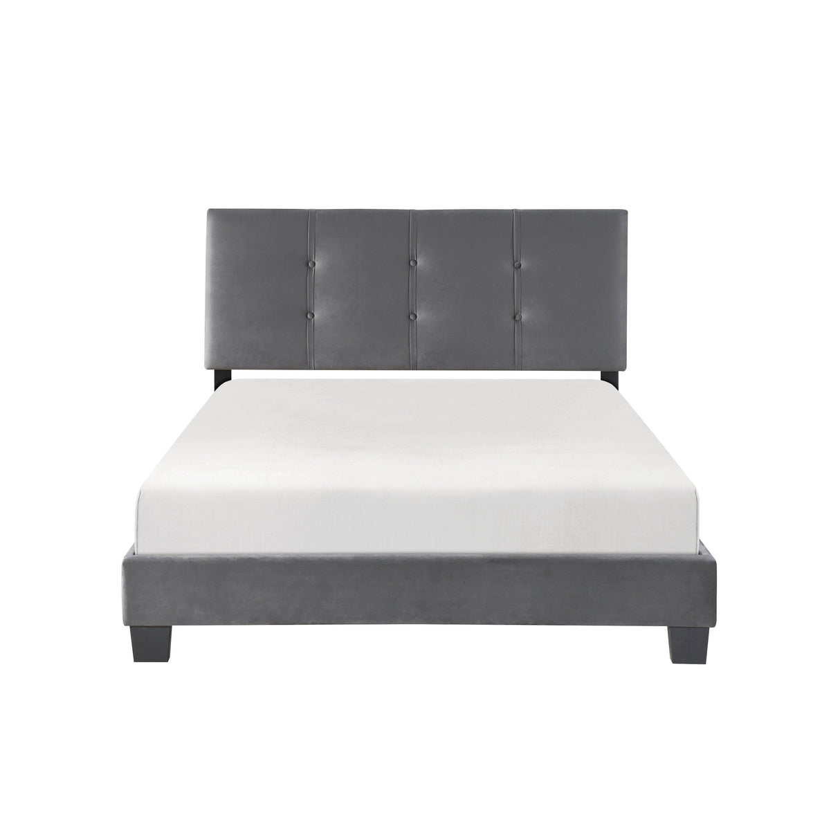 Bari Dark Gray Full Platform Bed by Homelegance at Eve Furniture
