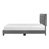 Bari Dark Gray Full Platform Bed by Homelegance at Eve Furniture