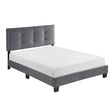 Bari Dark Gray Full Platform Bed by Homelegance at Eve Furniture