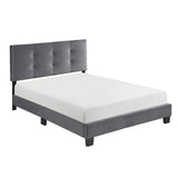 Bari Dark Gray Full Platform Bed by Homelegance at Eve Furniture