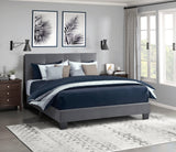 Bari Dark Gray Full Platform Bed by Homelegance at Eve Furniture