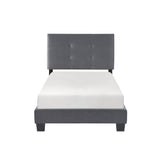 Bari Dark Gray Twin Platform Bed by Homelegance at Eve Furniture
