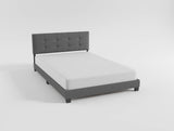 Bari Dark Gray Twin Platform Bed by Homelegance at Eve Furniture
