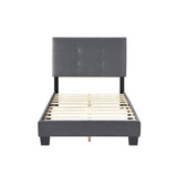 Bari Dark Gray Twin Platform Bed by Homelegance at Eve Furniture