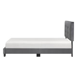 Bari Dark Gray Twin Platform Bed by Homelegance at Eve Furniture