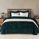 Bari Emerald Velvet Quilt Collection by Classic Home at Eve Furniture
