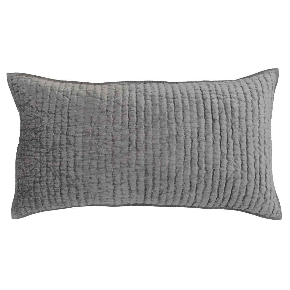 Bari Gray Velvet Quilt Collection by Classic Home at Eve Furniture