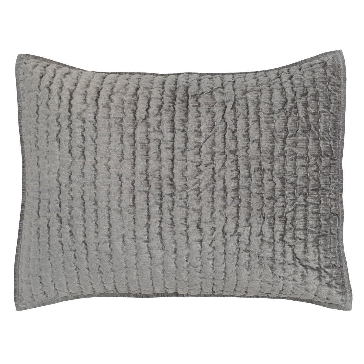 Bari Gray Velvet Quilt Collection by Classic Home at Eve Furniture