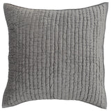Bari Gray Velvet Quilt Collection by Classic Home at Eve Furniture
