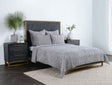 Bari Gray Velvet Quilt Collection by Classic Home at Eve Furniture