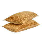 Bari Honey Gold Velvet Quilt Collection by Classic Home at Eve Furniture