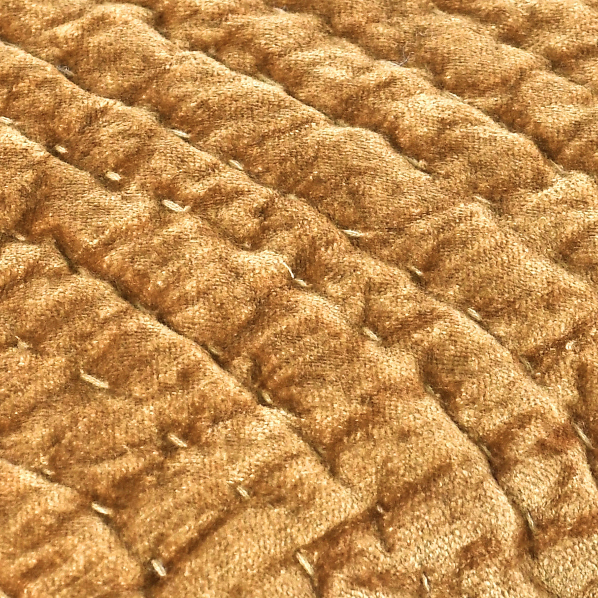 Bari Honey Gold Velvet Quilt Collection by Classic Home at Eve Furniture