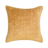 Bari Honey Gold Velvet Quilt Collection by Classic Home at Eve Furniture
