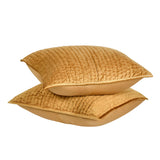 Bari Honey Gold Velvet Quilt Collection by Classic Home at Eve Furniture
