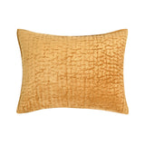 Bari Honey Gold Velvet Quilt Collection by Classic Home at Eve Furniture