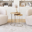 Bari Natural Nesting Table Set (2-Piece) by Zuomod at Eve Furniture