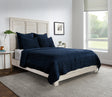 Bari Ocean Blue Velvet Quilt Collection by Classic Home at Eve Furniture