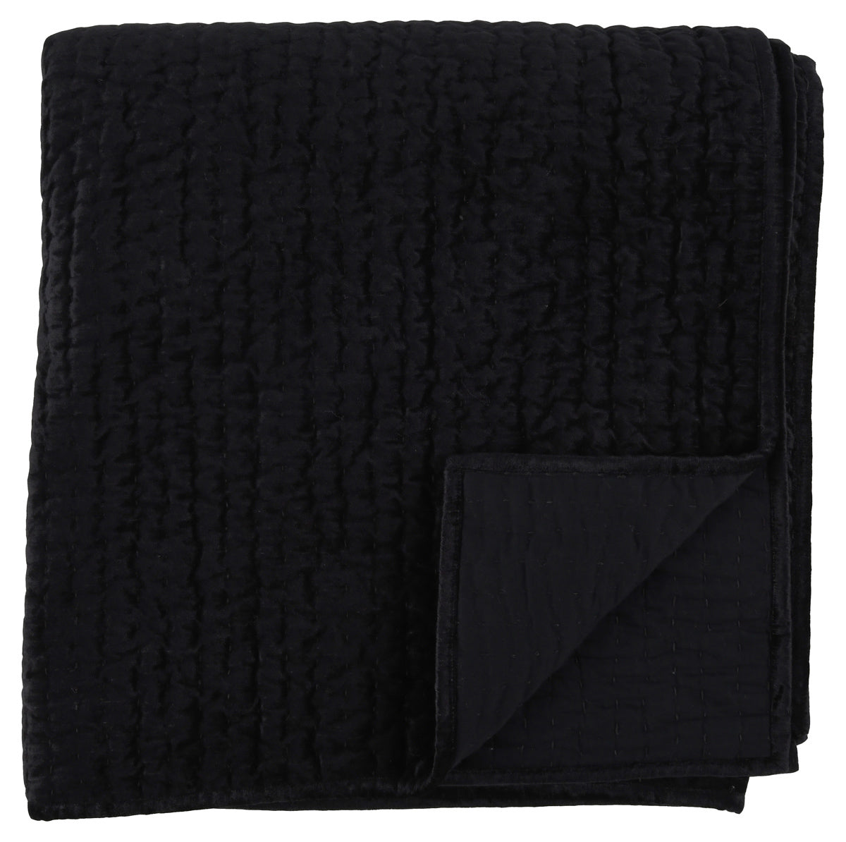 Bari Onyx Velvet Quilt Collection by Classic Home at Eve Furniture