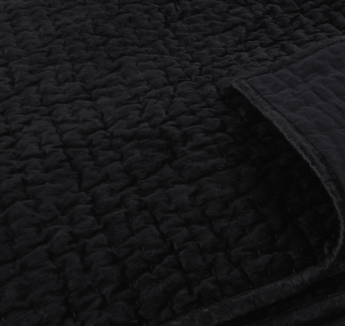 Bari Onyx Velvet Quilt Collection by Classic Home at Eve Furniture