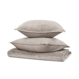 Bari Pebble Velvet Quilt Collection by Classic Home at Eve Furniture