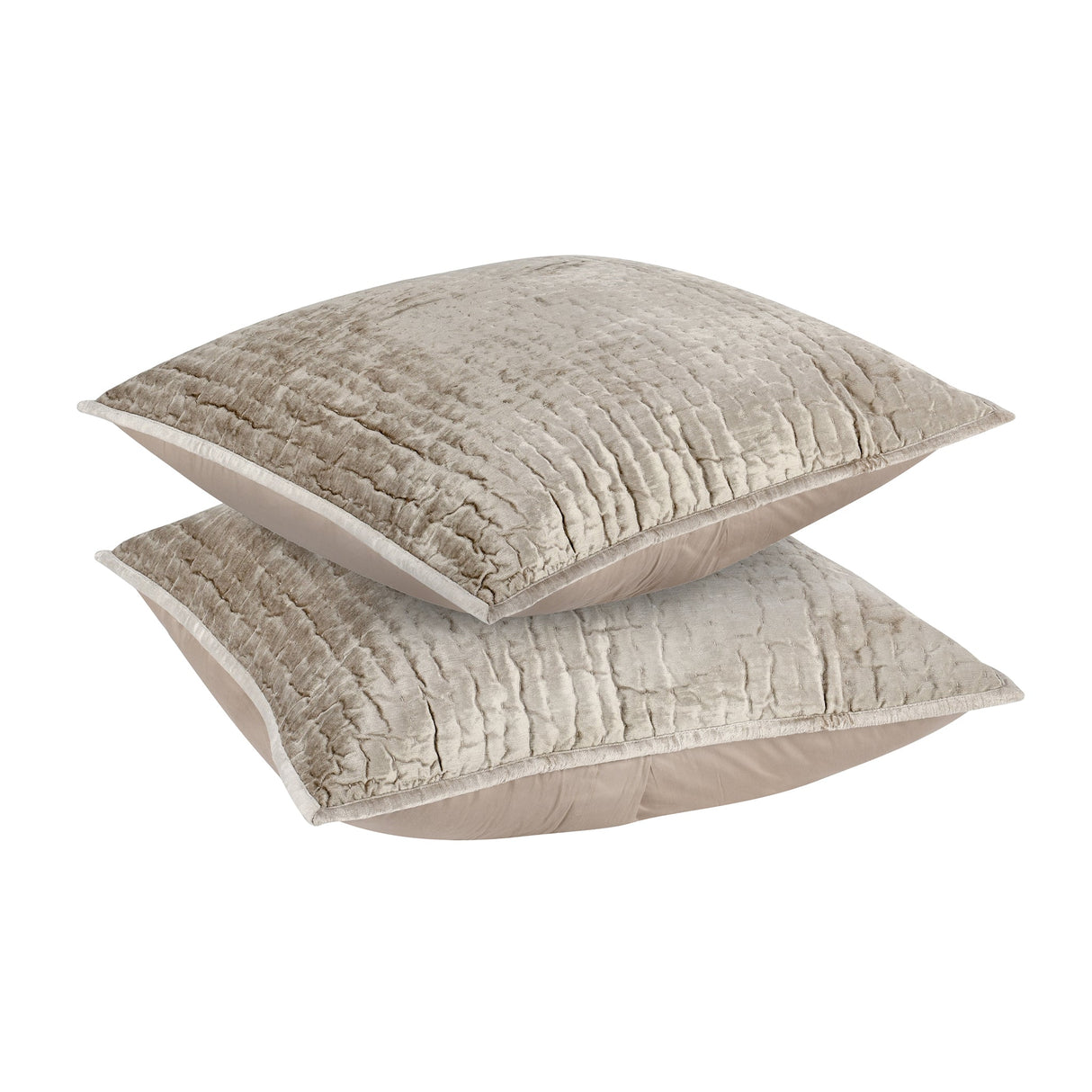 Bari Pebble Velvet Quilt Collection by Classic Home at Eve Furniture