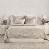 Bari Pebble Velvet Quilt Collection by Classic Home at Eve Furniture