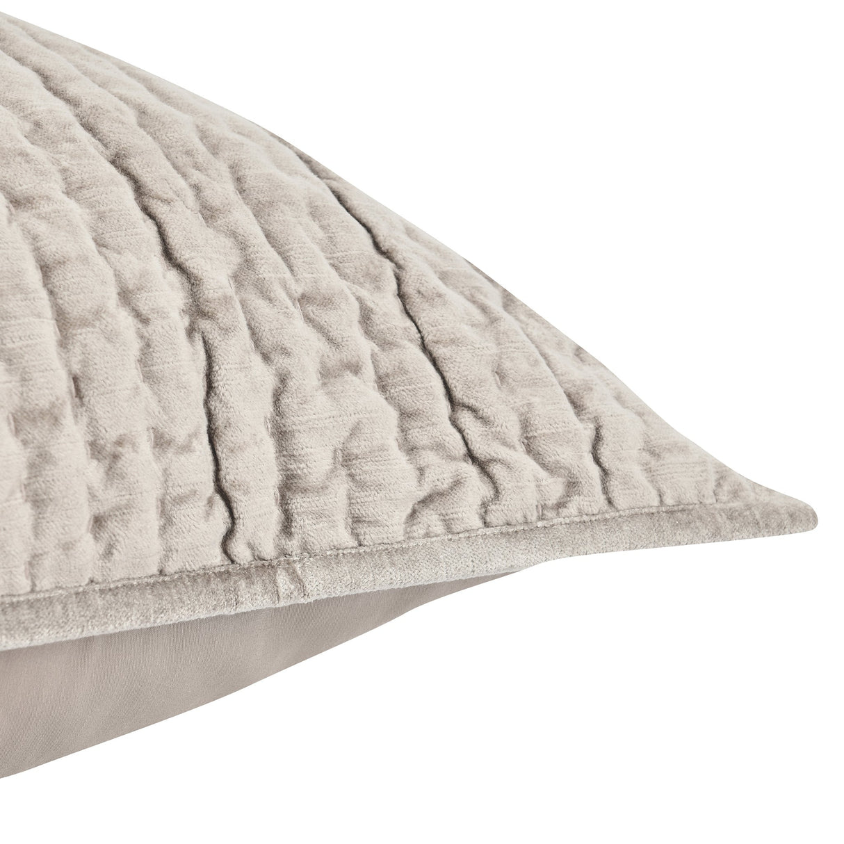Bari Pebble Velvet Quilt Collection by Classic Home at Eve Furniture