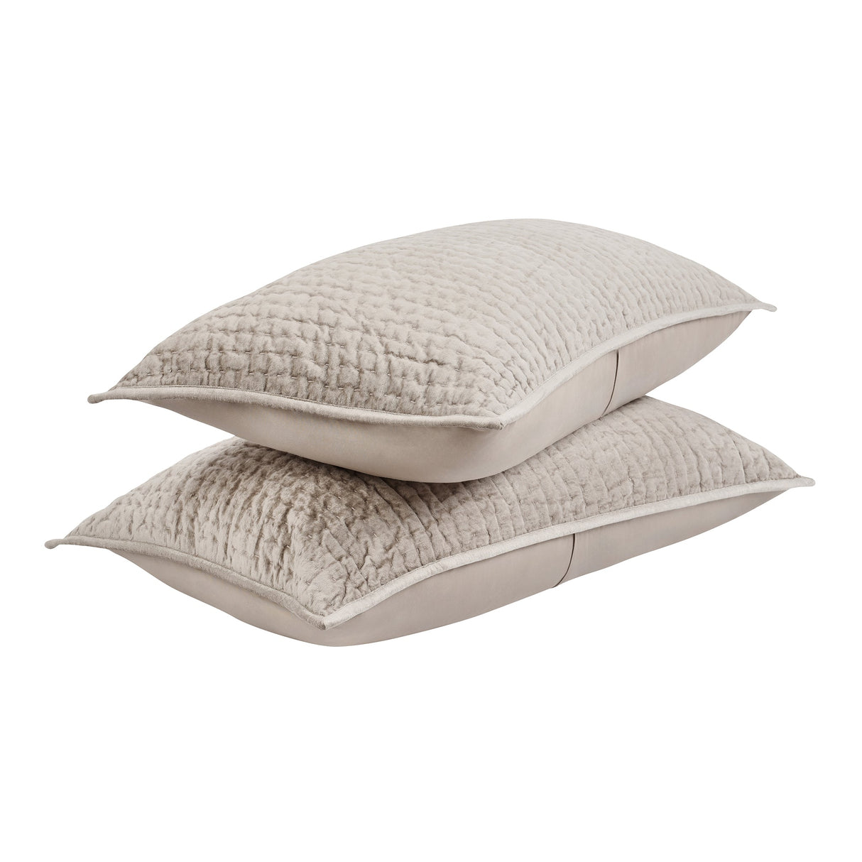 Bari Pebble Velvet Quilt Collection by Classic Home at Eve Furniture