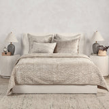 Bari Pebble Velvet Quilt Collection by Classic Home at Eve Furniture