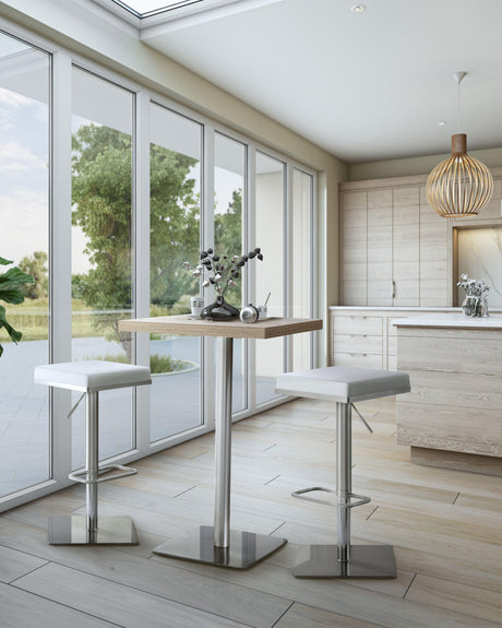 Bari Performance Vegan Leather Adjustable Stool by TOV Furniture at Eve Furniture