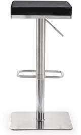 Bari Performance Vegan Leather Adjustable Stool by TOV Furniture at Eve Furniture