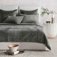 Bari Sage Velvet Quilt Collection by Classic Home at Eve Furniture