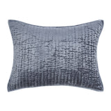 Bari Sea Fog Velvet Quilt Collection by Classic Home at Eve Furniture