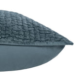 Bari Stone Blue Velvet Quilt Collection by Classic Home at Eve Furniture