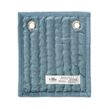 Bari Stone Blue Velvet Quilt Collection by Classic Home at Eve Furniture
