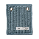 Bari Stone Blue Velvet Quilt Collection by Classic Home at Eve Furniture