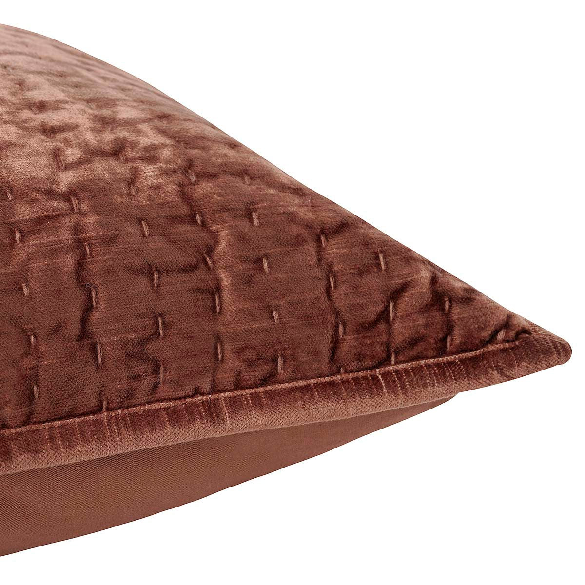 Bari Terracotta Velvet Quilt Collection by Classic Home at Eve Furniture