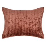 Bari Terracotta Velvet Quilt Collection by Classic Home at Eve Furniture