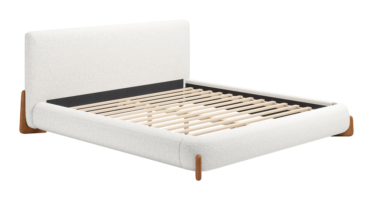 Baris Ivory King Bed by Zuomod at Eve Furniture