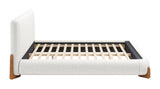 Baris Ivory King Bed by Zuomod at Eve Furniture